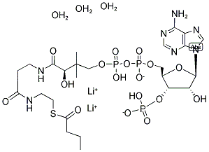 BUTYRYL COENZYME A DILITHIUM SALT HYDRATE Struktur