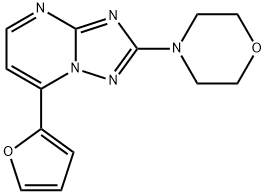 7-(2-FURYL)-2-MORPHOLINO[1,2,4]TRIAZOLO[1,5-A]PYRIMIDINE Struktur