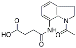 4-[(1-ACETYL-2,3-DIHYDRO-1H-INDOL-7-YL)AMINO]-4-OXOBUTANOIC ACID Struktur