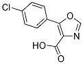 5-(4-CHLOROPHENYL)-1,3-OXAZOLE-4-CARBOXYLIC ACID Struktur