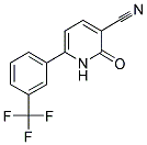 2-OXO-6-[3-(TRIFLUOROMETHYL)PHENYL]-1,2-DIHYDRO-3-PYRIDINECARBONITRILE Struktur