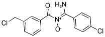 [AMINO(4-CHLOROPHENYL)METHYLIDENE][3-(CHLOROMETHYL)BENZOYL]AMMONIUMOLATE Struktur