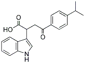 2-INDOL-3-YL-4-(4-ISOPROPYLPHENYL)-4-OXOBUTANOIC ACID Struktur