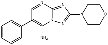 2-MORPHOLINO-6-PHENYL[1,2,4]TRIAZOLO[1,5-A]PYRIMIDIN-7-AMINE Struktur