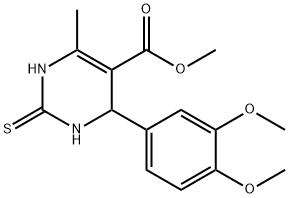 METHYL 2-(3,4-DIMETHOXYPHENYL)-6-METHYL-4-THIOXO-2H,3H,5H-3,5-DIAZINECARBOXYLATE Struktur