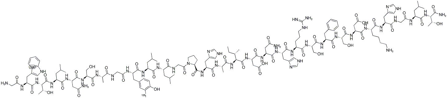 ([125I]-TYR)-GALANIN (RAT) Struktur