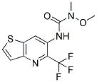 N-METHOXY-N-METHYL-N'-[5-(TRIFLUOROMETHYL)THIENO[3,2-B]PYRIDIN-6-YL]UREA Struktur