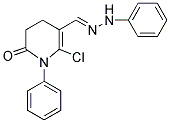 2-CHLORO-6-OXO-1-PHENYL-1,4,5,6-TETRAHYDRO-3-PYRIDINECARBOXALDEHYDE 3-PHENYLHYDRAZONE Struktur