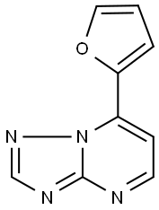 7-(2-FURYL)[1,2,4]TRIAZOLO[1,5-A]PYRIMIDINE Struktur