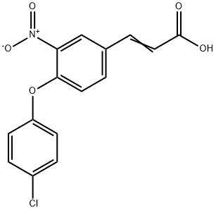 3-[4-(4-CHLOROPHENOXY)-3-NITROPHENYL]ACRYLIC ACID Struktur