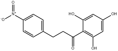 2',4',6'-TRIHYDROXY-4-NITRODIHYDROCHALCONE Struktur