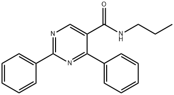 2,4-DIPHENYL-N-PROPYL-5-PYRIMIDINECARBOXAMIDE Struktur