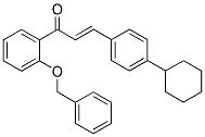 1-[2-(BENZYLOXY)PHENYL]-3-(4-CYCLOHEXYLPHENYL)PROP-2-EN-1-ONE Struktur