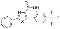 2-PHENYL-N-[3-(TRIFLUOROMETHYL)PHENYL]-1,3-THIAZOLE-4-CARBOXAMIDE Struktur