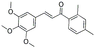 1-(2,4-DIMETHYLPHENYL)-3-(3,4,5-TRIMETHOXYPHENYL)PROP-2-EN-1-ONE Struktur