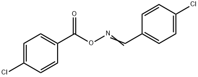 1-CHLORO-4-[(([(4-CHLOROPHENYL)METHYLENE]AMINO)OXY)CARBONYL]BENZENE Struktur