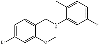 N-(4-BROMO-2-METHOXYBENZYL)-5-FLUORO-2-METHYLANILINE Struktur