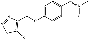 ((4-[(5-CHLORO-1,2,3-THIADIAZOL-4-YL)METHOXY]PHENYL)METHYLENE)(METHYL)AMMONIUMOLATE Struktur