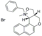 1-BENZYL-1-METHYL-1,3A,4,11C-TETRAHYDRO-3H-BENZO[5,6]CHROMENO[4,3-C]ISOXAZOL-1-IUM BROMIDE Struktur