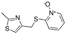 2-([(2-METHYL-1,3-THIAZOL-4-YL)METHYL]THIO)PYRIDINIUM-1-OLATE Struktur