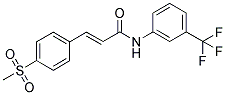 3-[4-(METHYLSULPHONYL)PHENYL]-N-[3-(TRIFLUOROMETHYL)PHENYL]-(2E)-PROPENAMIDE Struktur