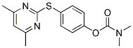 DIMETHYLCARBAMIC ACID, 4-[(4,6-DIMETHYLPYRIMIDIN-2-YL)THIO]PHENYL ESTER Struktur