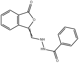 N'-([3-OXO-2-BENZOFURAN-1(3H)-YLIDEN]METHYL)BENZENECARBOHYDRAZIDE Struktur