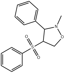 2-METHYL-3-PHENYL-4-(PHENYLSULFONYL)TETRAHYDROISOXAZOLE Struktur