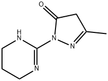 5-METHYL-2-(1,4,5,6-TETRAHYDRO-2-PYRIMIDINYL)-2,4-DIHYDRO-3H-PYRAZOL-3-ONE Struktur