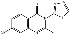 7-CHLORO-2-METHYL-3-(1,3,4-THIADIAZOL-2-YL)-4(3H)-QUINAZOLINONE Struktur