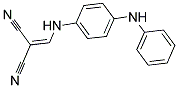 (((4-(PHENYLAMINO)PHENYL)AMINO)METHYLENE)METHANE-1,1-DICARBONITRILE Struktur