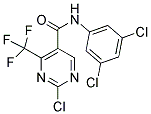 N5-(3,5-DICHLOROPHENYL)-2-CHLORO-4-(TRIFLUOROMETHYL)PYRIMIDINE-5-CARBOXAMIDE Struktur