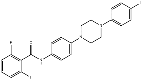 2,6-DIFLUORO-N-(4-[4-(4-FLUOROPHENYL)PIPERAZINO]PHENYL)BENZENECARBOXAMIDE Struktur