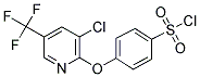 4-([3-CHLORO-5-(TRIFLUOROMETHYL)-2-PYRIDINYL]OXY)BENZENESULFONOYL CHLORIDE Struktur