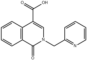 1-OXO-2-(2-PYRIDINYLMETHYL)-1,2-DIHYDRO-4-ISOQUINOLINECARBOXYLIC ACID Struktur