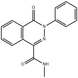 N-METHYL-4-OXO-3-PHENYL-3,4-DIHYDRO-1-PHTHALAZINECARBOXAMIDE Struktur