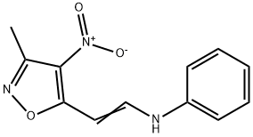 N-[2-(3-METHYL-4-NITRO-5-ISOXAZOLYL)VINYL]-N-PHENYLAMINE Struktur