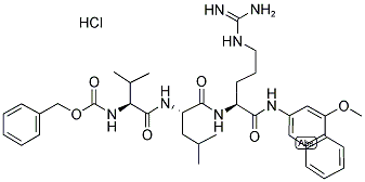 Z-VAL-LEU-ARG-4M-BETANA HCL Struktur