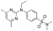 N4-(4,6-DIMETHYLPYRIMIDIN-2-YL)-N4-ETHYL-N,N-DIMETHYL-4-AMINOBENZENESULPHONAMIDE Struktur