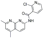 N3-(5,7-DIMETHYL[1,8]NAPHTHYRIDIN-2-YL)-2-CHLORONICOTINAMIDE Struktur