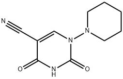 2,4-DIOXO-1-PIPERIDINO-1,2,3,4-TETRAHYDRO-5-PYRIMIDINECARBONITRILE Struktur