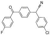 2-(4-CHLOROPHENYL)-2-[4-(4-FLUOROBENZOYL)PHENYL]ACETONITRILE Struktur