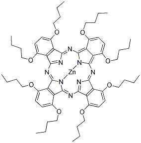 1,4,8,11,15,18,22,25-OCTABUTOXYPHTHALOCYANINE ZINC SALT Struktur