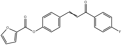 4-[3-(4-FLUOROPHENYL)-3-OXO-1-PROPENYL]PHENYL 2-FUROATE Struktur