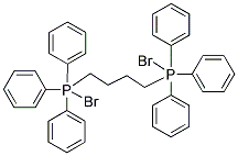 BROMO[4-(1-BROMO-1,1,1-TRIPHENYLPHOSPHORANYL)BUTYL]TRIPHENYLPHOSPHORANE Struktur