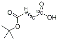 BOC-GLY-OH-13C2,15N Struktur