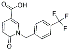 6-OXO-1-[4-(TRIFLUOROMETHYL)BENZYL]-1,6-DIHYDRO-3-PYRIDINECARBOXYLIC ACID Struktur