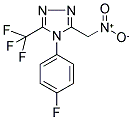 4-(4-FLUOROPHENYL)-3-(NITROMETHYL)-5-(TRIFLUOROMETHYL)-4H-1,2,4-TRIAZOLE Struktur