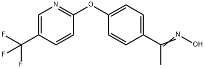 1-(4-([5-(TRIFLUOROMETHYL)-2-PYRIDINYL]OXY)PHENYL)-1-ETHANONE OXIME Struktur