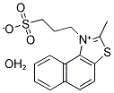 2-METHYL-1-(3-SULFOPROPYL)NAPHTHO[1,2-D]THIAZOLIUM HYDROXIDE INNER SALT MONOHYDRATE Struktur